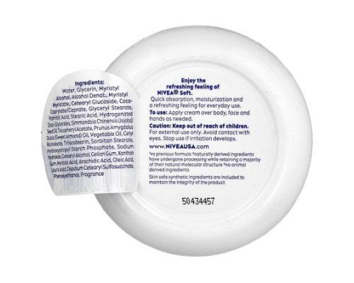 Nivea, Soft, Refreshing Soft Moisturizing Cream, 6.8 oz (192 g)