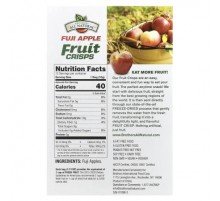 Brothers-All-Natural, Fruit Crisps, Fuji Apple, 12 Single-Serve Bags, 0.35 oz (10 g) Each