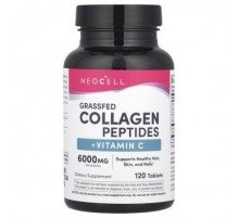 NeoCell, Grassfed Collagen Peptides + Vitamin C, 120 Tablets