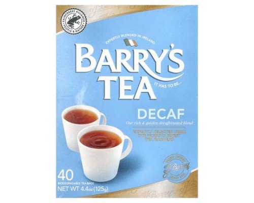 Barry's Tea, Decaf Blend, 40 Tea Bags, 4.4 oz (125 g)