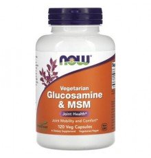 NOW Foods, Vegetarian Glucosamine & MSM, 120 Veg Capsules