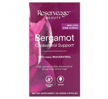 Reserveage Beauty, Bergamot Cholesterol Support, 30 Veggie Capsules
