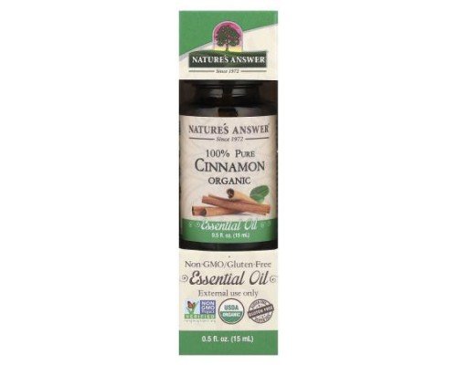 Nature's Answer, 100% Pure Organic Essential Oil, Cinnamon, 0.5 fl oz (15 ml)