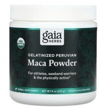 Gaia Herbs, Gelatinized Peruvian Maca Powder, 8 oz (227 g)