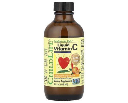 ChildLife Essentials, Liquid Vitamin C, Natural Orange, 4 fl oz (118 ml)