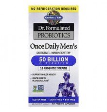 Garden of Life, Dr. Formulated Probiotics, Once Daily Men's, 50 Billion, 30 Vegetarian Capsules