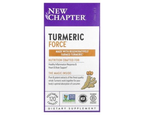 New Chapter, Turmeric Force™, 120 Vegetarian Capsules
