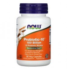 NOW Foods, Probiotic-10, 100 Billion, 30 Veg Capsules