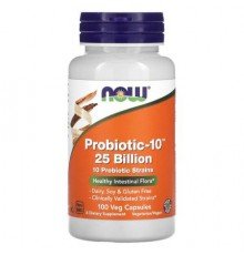NOW Foods, Probiotic-10, 25 Billion, 100 Veg Capsules