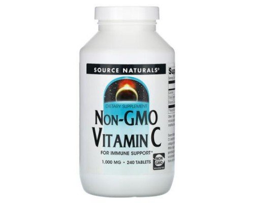 Source Naturals, Non-GMO Vitamin C, 1,000 mg, 240 Tablets