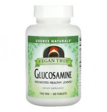 Source Naturals, Vegan True, Glucosamine, 60 Tablets