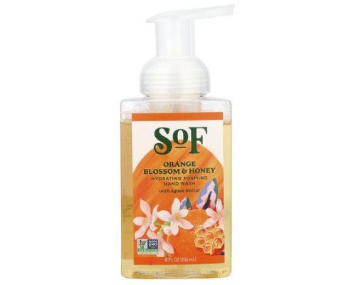 SoF, Hydrating Foaming Hand Wash with Agave Nectar, Orange Blossom & Honey, 8 fl oz (236 ml)