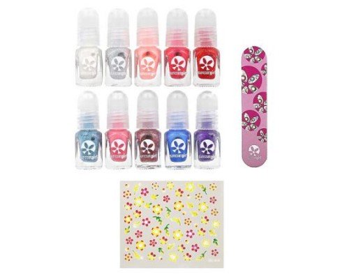 SuncoatGirl, Water-Based Nail Polish Kit, Flare & Fancy, 12 Pieces