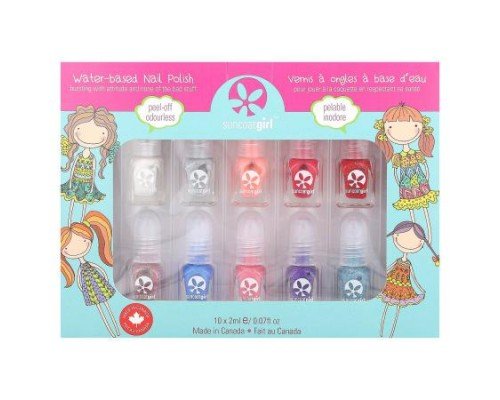 SuncoatGirl, Water-Based Nail Polish Kit, Flare & Fancy, 12 Pieces