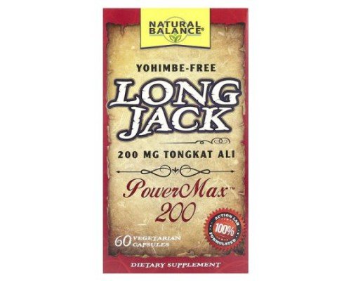 Natural Balance, Long Jack, PowerMax™, 60 Vegetarian Capsules (100 mg per Capsule)
