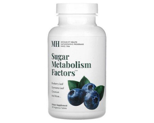 Michael's Health, Sugar Metabolism Factors, 180 Vegetarian Tablets