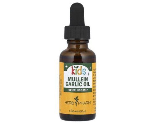 Herb Pharm, Kids, Mullein Garlic Oil, 1 fl oz (30 ml)
