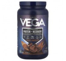 Vega, Plant-Based Protein, Performance Protein + Recovery, Creamy Chocolate, 1 lb 13.5 oz (837 g)