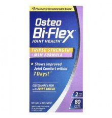 Osteo Bi-Flex, Joint Health, Triple Strength + MSM Formula, 80 Coated Tablets