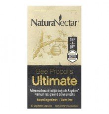 NaturaNectar, Bee Propolis Ultimate, 60 Vegetable Capsules