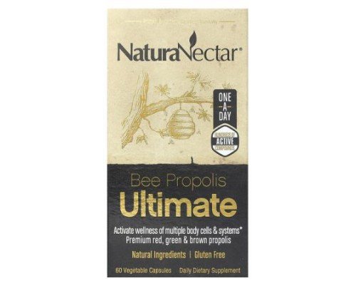 NaturaNectar, Bee Propolis Ultimate, 60 Vegetable Capsules