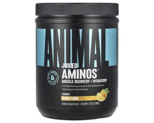 Animal, Juiced Aminos® Powder, Orange , 13.5 oz (384 g)