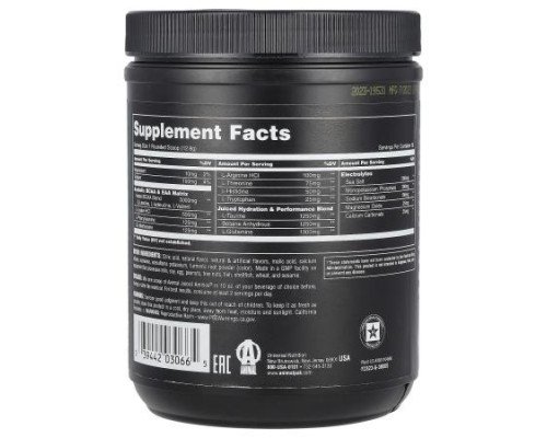 Animal, Juiced Aminos® Powder, Orange , 13.5 oz (384 g)