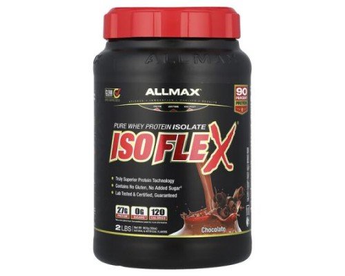 ALLMAX, ISOFLEX®, Pure Whey Protein Isolate, Chocolate, 2 lbs (907 g)