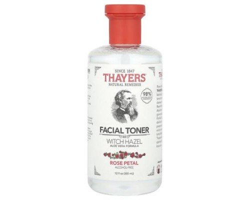 Thayers, Facial Toner, Witch Hazel, Alcohol-Free, Rose Petal, 12 fl oz (355 ml)