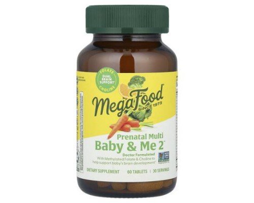 MegaFood, Baby & Me 2™, Prenatal Multi, 60 Tablets