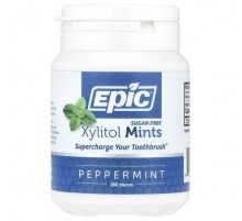 Epic Dental, Xylitol Mints, Peppermint, Sugar-Free, 180 Pieces