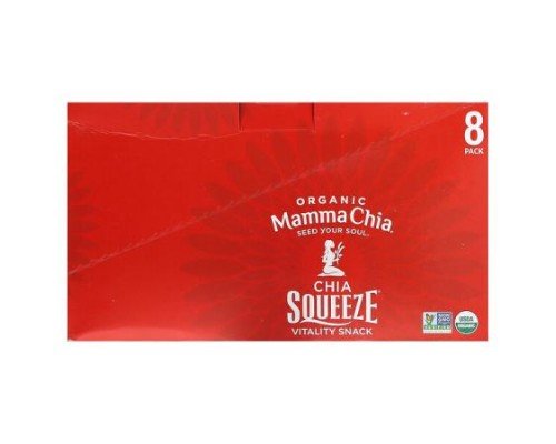 Mamma Chia, Organic Chia Squeeze, Vitality Snack, Cherry Love, 8 Squeezes, 3.5 oz (99 g) Each