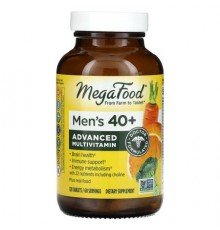 MegaFood, Men's 40+, Advanced Multivitamin, 120 Tablets