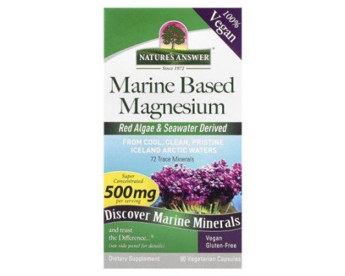 Nature's Answer, Marine Based Magnesium, 90 Vegetarian Capsules