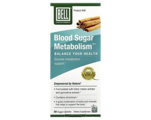 Bell Lifestyle, Blood Sugar Metabolism™, 60 Veggie Capsules