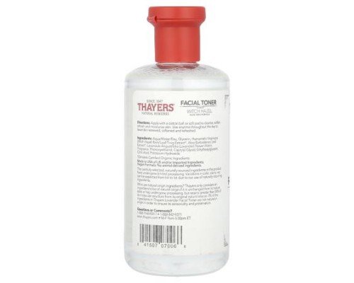 Thayers, Witch Hazel Facial Toner, Alcohol-Free, Lavender, 12 fl oz (355 ml)