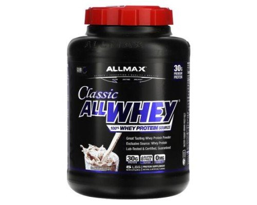 ALLMAX, CLASSIC ALLWHEY®, 100% Whey Protein, Cookies & Cream, 5 lbs. (2.27 kg)
