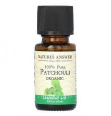 Nature's Answer, 100% Pure Organic Essential Oil, Patchouli, 0.5 fl oz (15 ml)