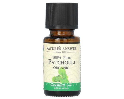 Nature's Answer, 100% Pure Organic Essential Oil, Patchouli, 0.5 fl oz (15 ml)