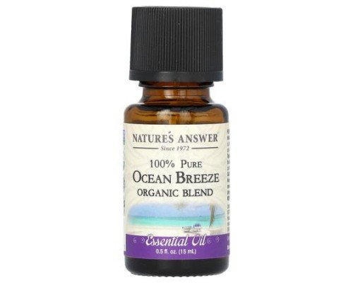 Nature's Answer, 100% Pure Organic Essential Oil Blend, Ocean Breeze, 0.5 fl oz (15 ml)