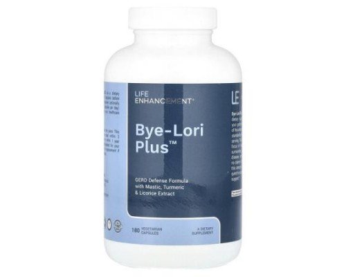 Life Enhancement, Bye-Lori Plus™, 180 Vegetarian Capsules