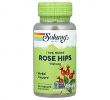 Solaray, True Herbs, Rose Hips, 550 mg, 100 VegCaps