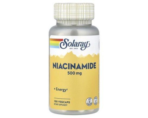 Solaray, Niacinamide, 500 mg, 100 VegCaps
