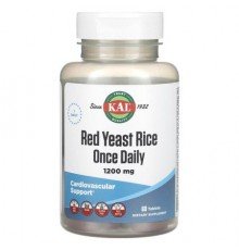 KAL, Red Yeast Rice, 1,200 mg, 60 Tablets