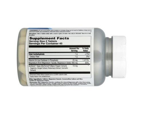 KAL, Magnesium Taurate+, 90 Tablets