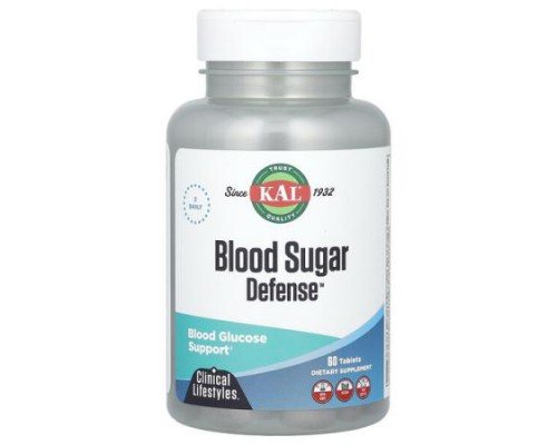 KAL, Blood Sugar Defense, 60 Tablets