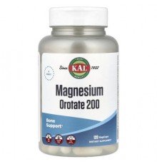 KAL, Magnesium Orotate 200, 120 Vegcaps (50 mg per Capsule)