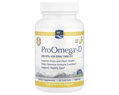 Nordic Naturals, ProOmega®-D, Lemon, 60 Soft Gels