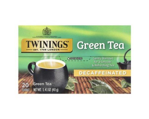 Twinings, Green Tea, Decaffeinated, 20 Tea Bags, 1.41 oz (40 g)