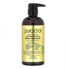 Pura D'or, Anti-Hair Thinning Biotin Shampoo, 16 fl oz (473 ml)
